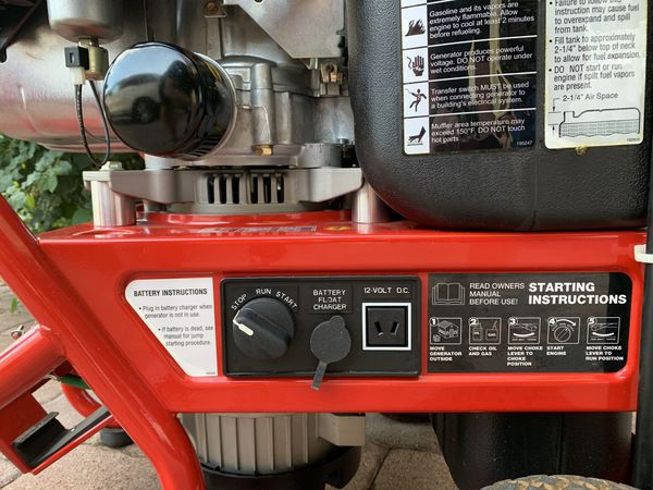 Troy Bilt Generator Electric Start Watt Like New For Sale