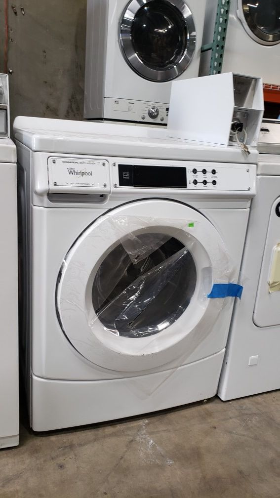 Brand New Whirlpool Commercial Coin Operated Washer And Gas