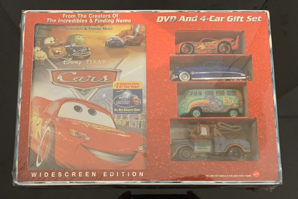 Rare Limited Edition Disney Pixar Cars Dvd Car Gift Set For