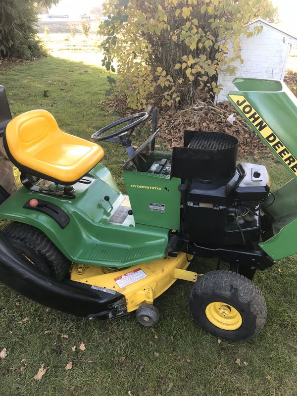 Restored John Deere 116 Riding Lawn Tractor Lawn Mower With Bagger