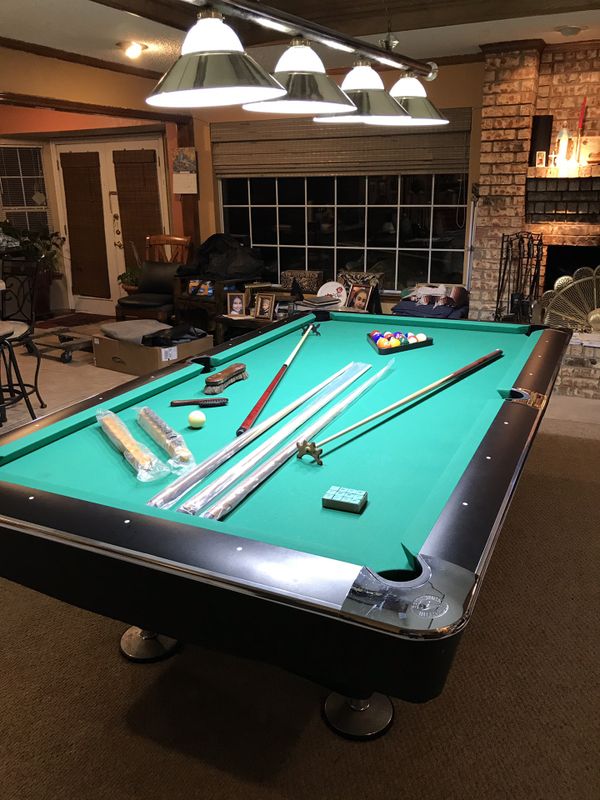 Brunswick Gold Crown IV Oversized 8 Foot Pool Table And All Accessories