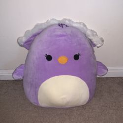 peacock squishmallow purple