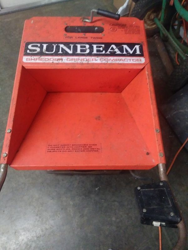 Sunbeam Lawn Champ. Shredder, Grinder, Compactor for Sale ...