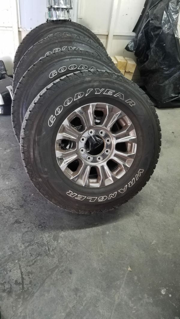 18 inch wheels tires are like new oem f250 8x170 2017 2018 2019 2020 ...