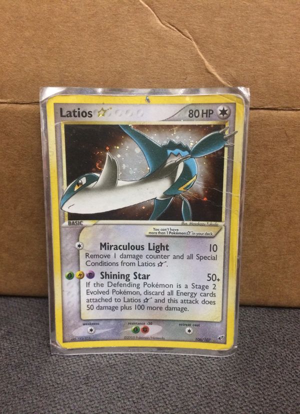 Latios Gold Star Pokemon card Extremely rare for Sale in