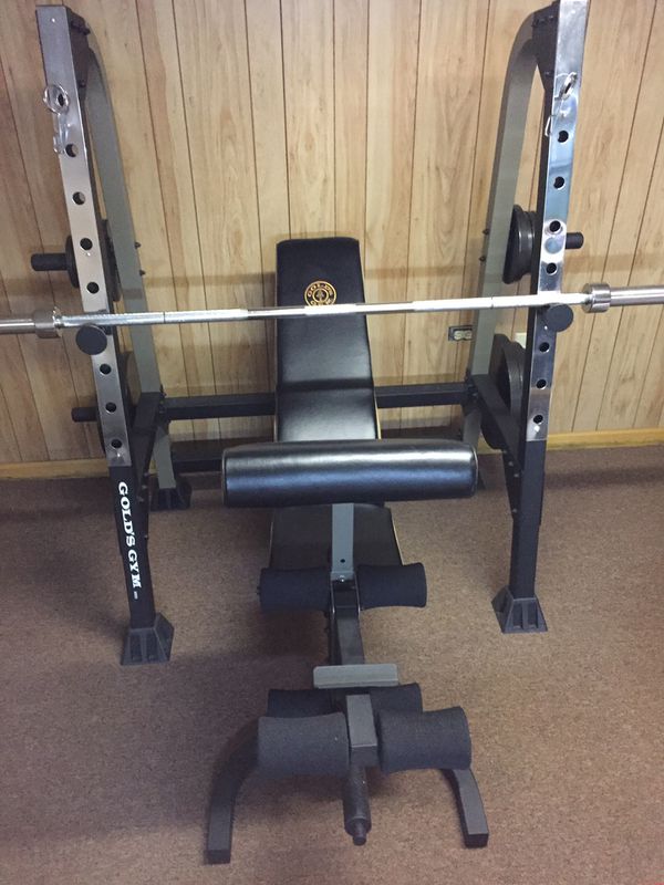 Golds Gym XR35 with bar and weights for Sale in Raleigh, NC - OfferUp