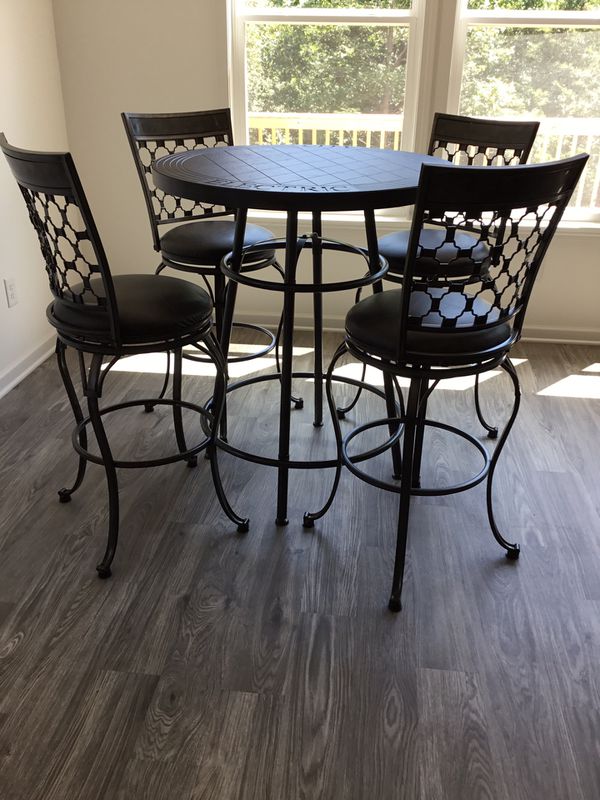 Bar Table and 4 Barcelona Swivel Chairs-New! for Sale in ...