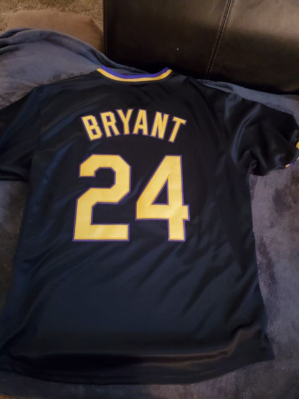 kobe bryant dodgers jersey black