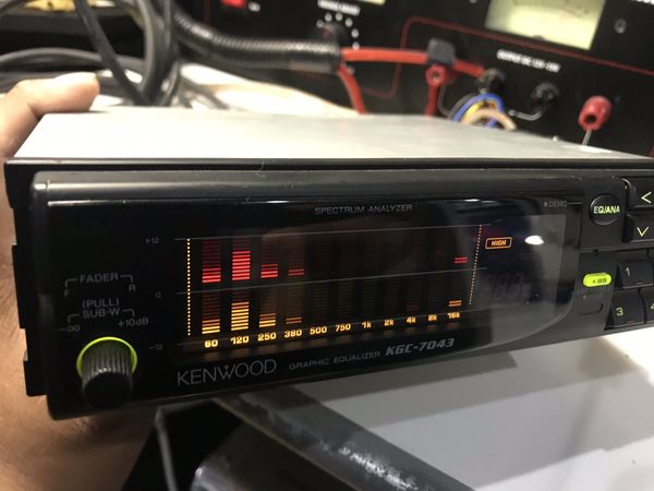 KENWOOD KGC-7043 Digital Graphic Equalizer Single Din like new! for ...