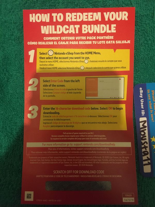 Fortnite Wildcat Bundle Code for Sale in Chicago, IL OfferUp