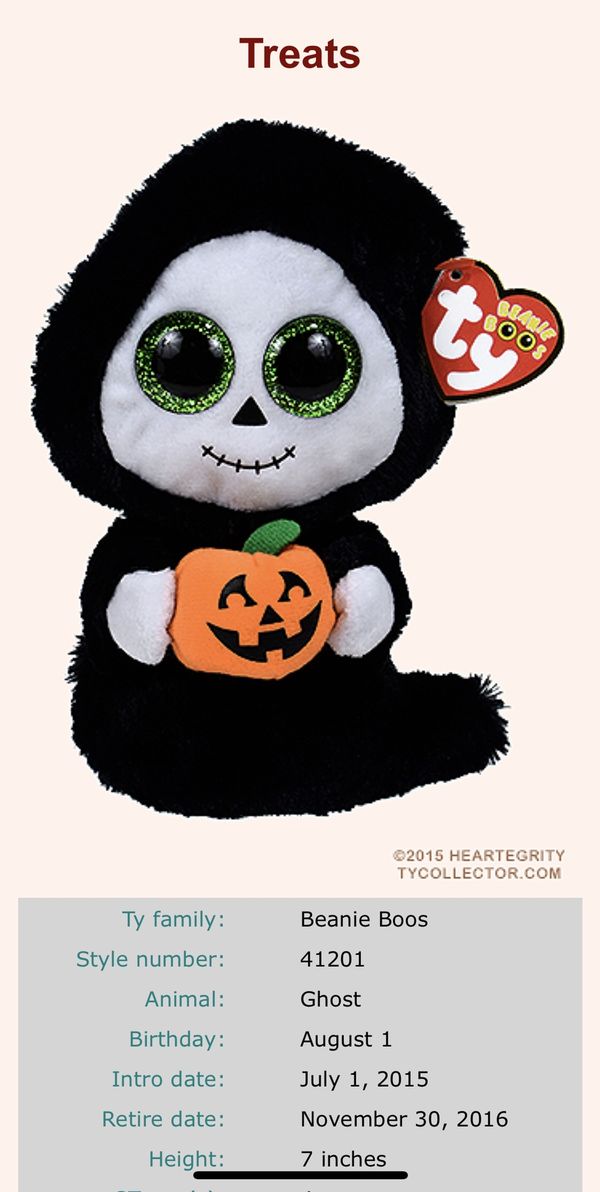 ty beanie boo halloween