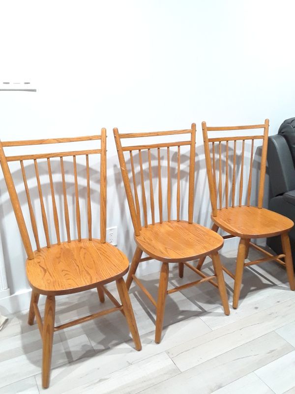 3 wood chairs for Sale in Phoenix, AZ - OfferUp