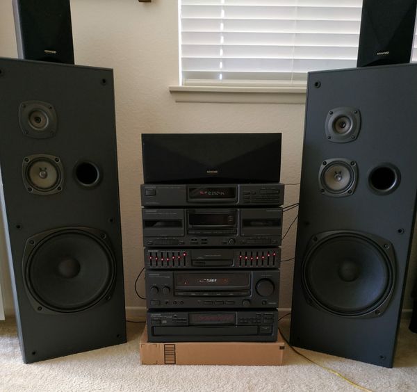Complete Kenwood Stereo Set with 5 Speakers! for Sale in Irvine, CA