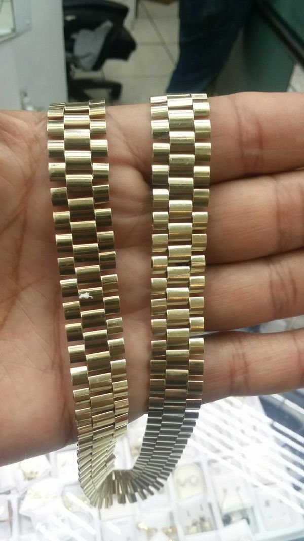 rolex chain sizes
