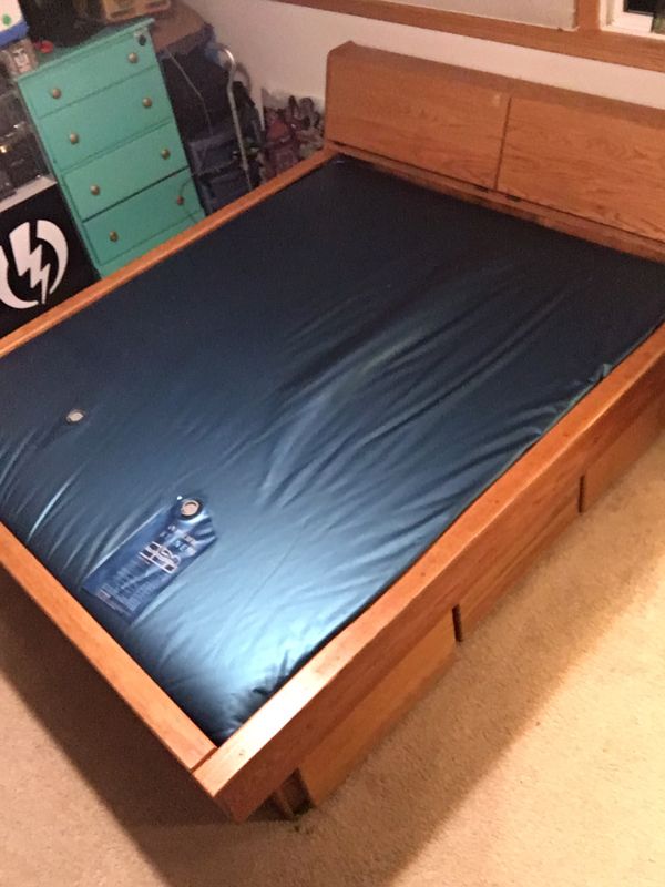 California King Waterbed w/ storage for Sale in Bellevue, WA - OfferUp