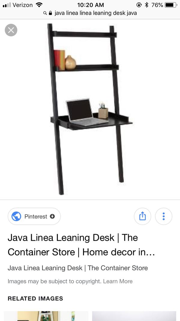Black Desk Java Linea Desk From The Container Store For Sale In