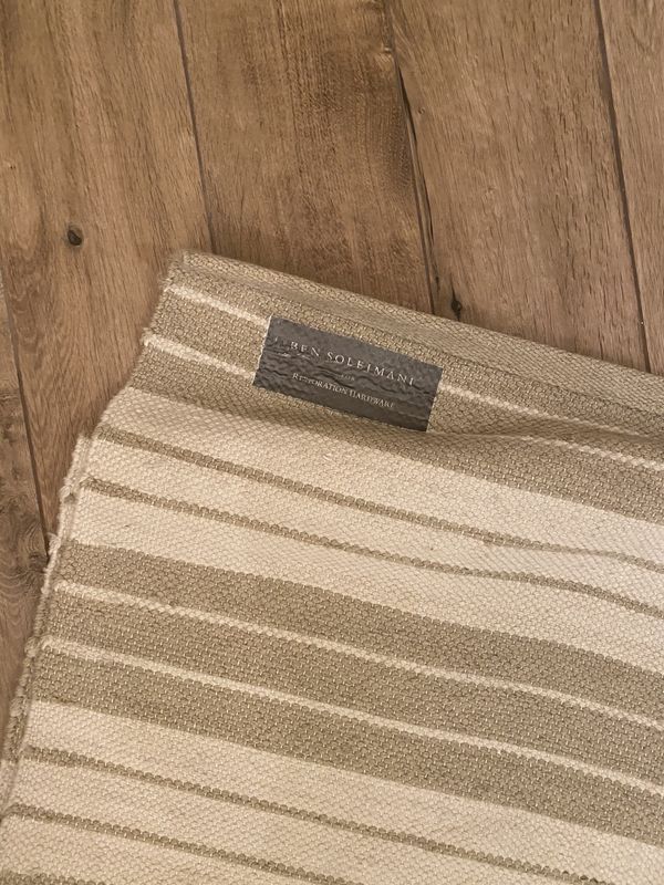 Brand New 8x10 striped restoration hardware rug for Sale in Goodyear