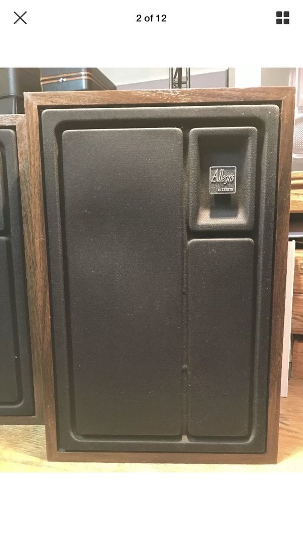 Vintage Zenith Allegro Model 1000 Large Bookshelf Speakers *Superb* for