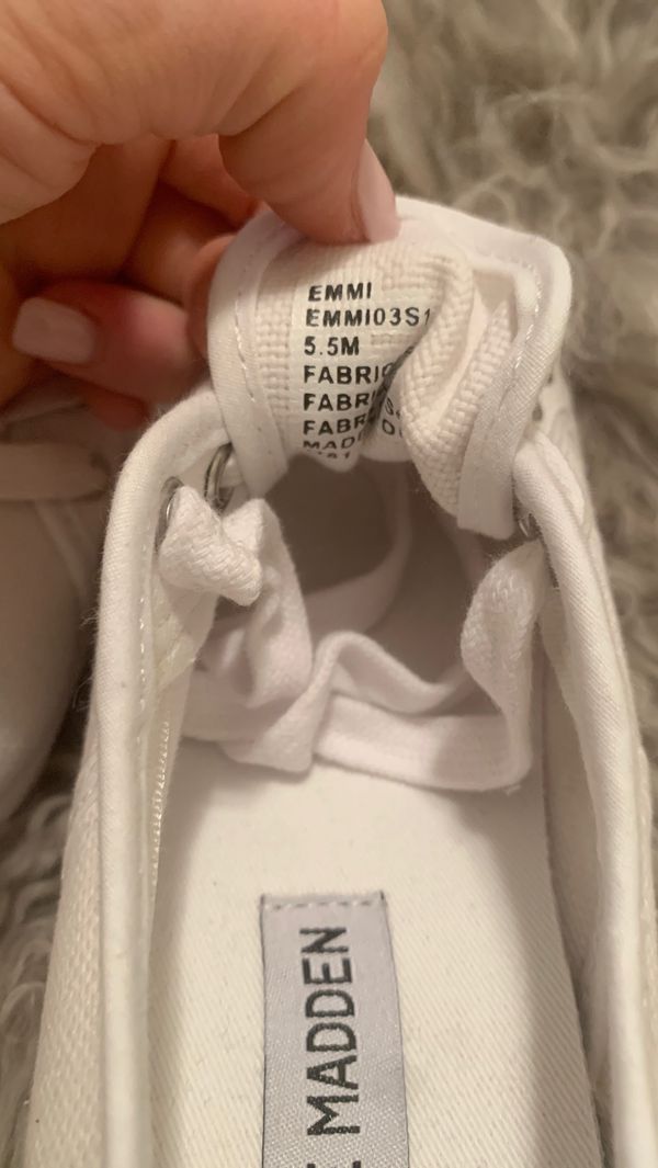 steve madden platform white sneakers