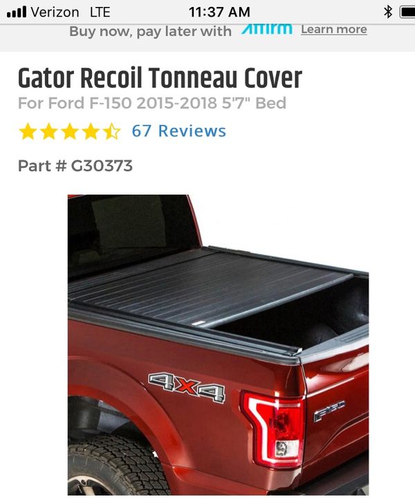 New Tonneau Cover Recoil Style For 2015 2018 Ford F 150 5 7 Bed For Sale In Northfield Oh Offerup