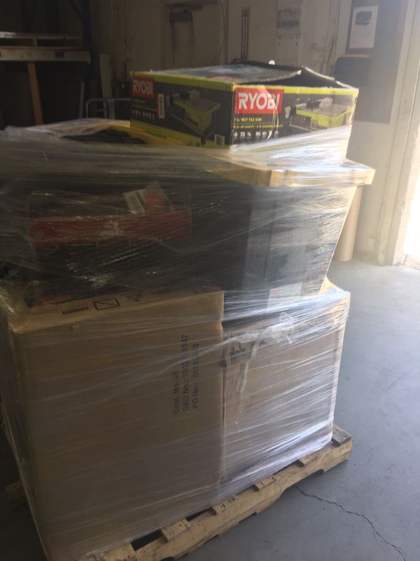 HOME DEPOT “TOOL PALLETS” FOR SALE ! PRICES VARY ! SERIOUS BUYERS ONLY!! POWER TOOL PALLETS