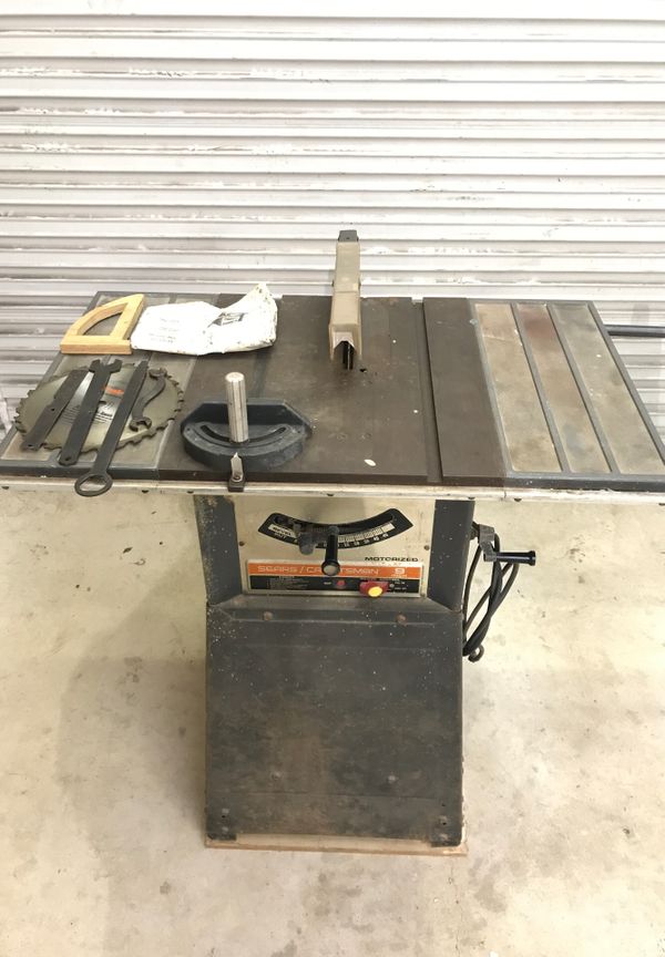 Vintage Sears craftsman table saw model 113. 24140 for Sale in Converse