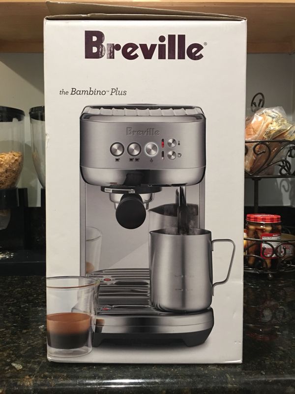 Breville BES500BSS Bambino Plus Espresso Machine, Brushed Stainless ...