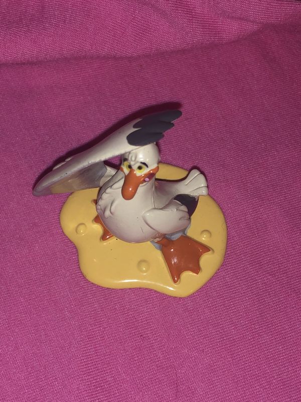 Disney The Little Mermaid Scully the Seagull figurine statue cake topper toy rare for Sale