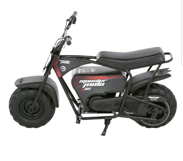 monster moto 1000w electric mini bike, model mme1000 for