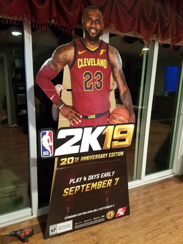 LeBron James Cutout 2K19 Cleveland Cavs for Sale in Upland, CA OfferUp
