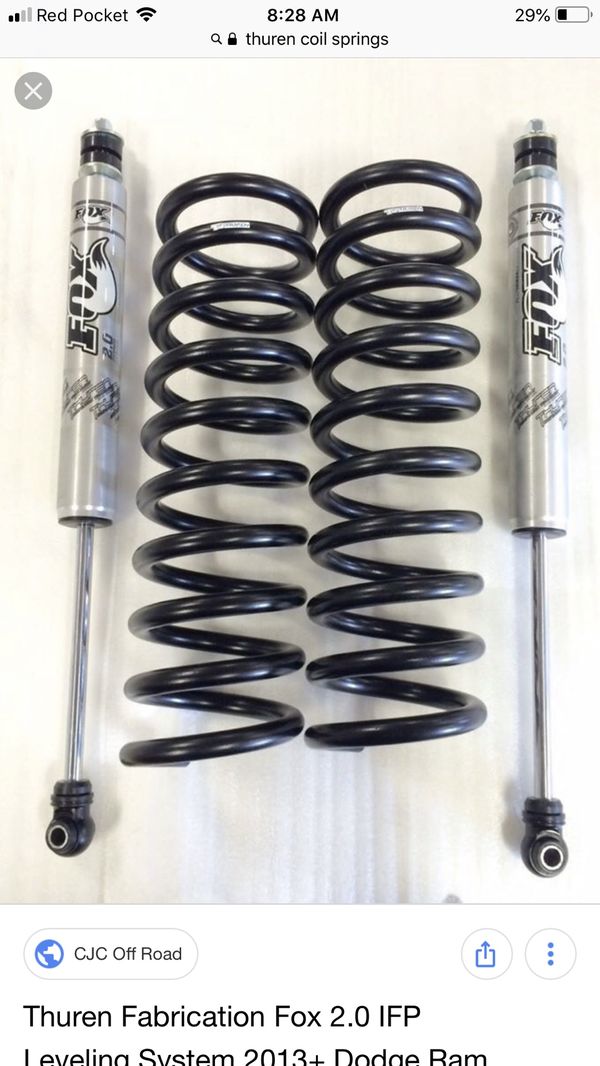 Thuren front coil springs 2 inch lift Ram 2500, 3500 with Cummins