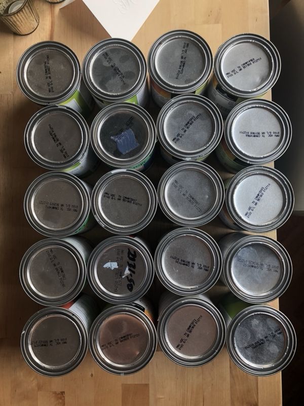 Still Available 20 Benjamin Moore Sample Paint Cans Gray Blue White