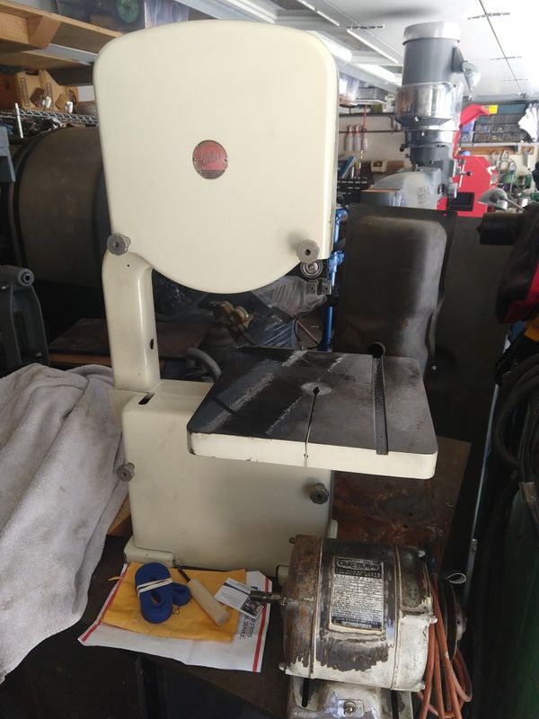 Vintage antique Atlas bandsaw band saw Wood working table saw jointer