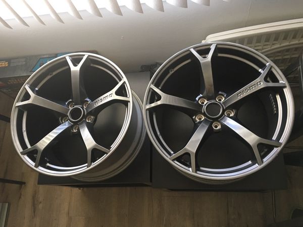 OEM 19" Nissan 370Z Rays Nismo Wheels (Pair of Fronts) for