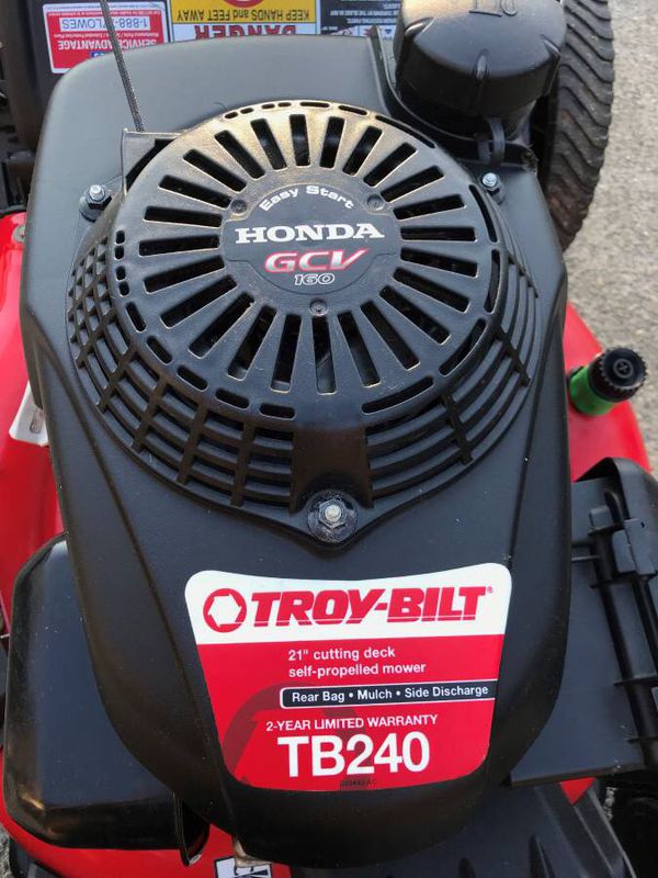 RECENTLY SERVICED!!! Troy-Bilt Self Propelled Mower with Honda Engine ...