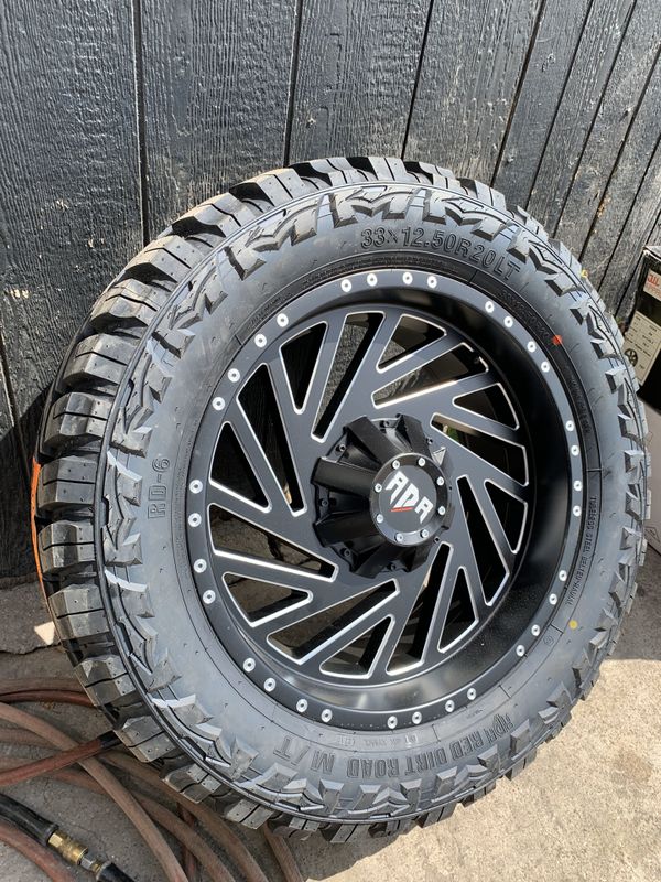 New 20” Red Dirt Road Rims And New 33x12.50r20 Tires Wheels 6 Lug ...