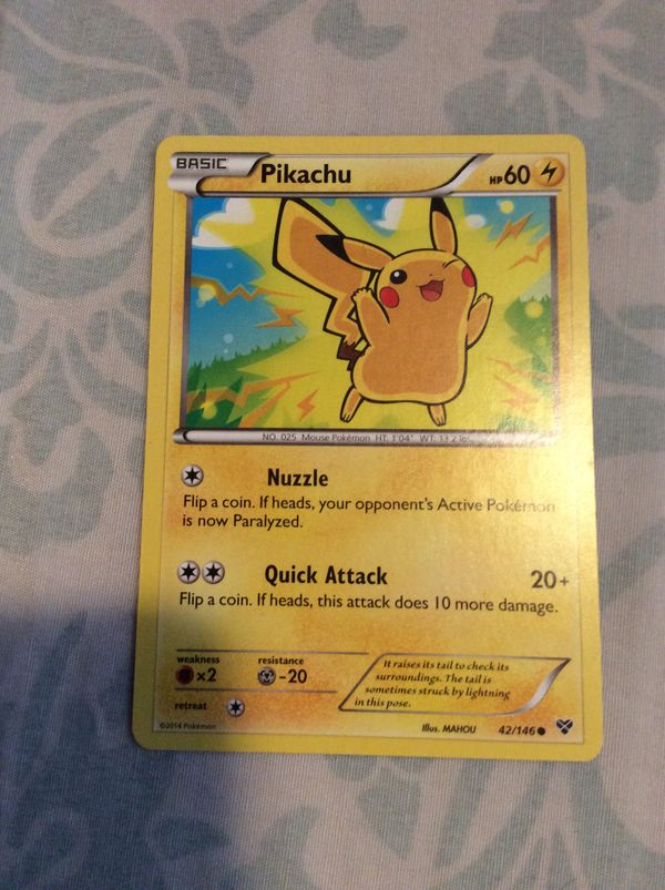 basic pikachu 25th anniversary card