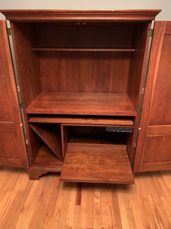 Stickley cherry computer armoire desk for Sale in Greenville, SC OfferUp