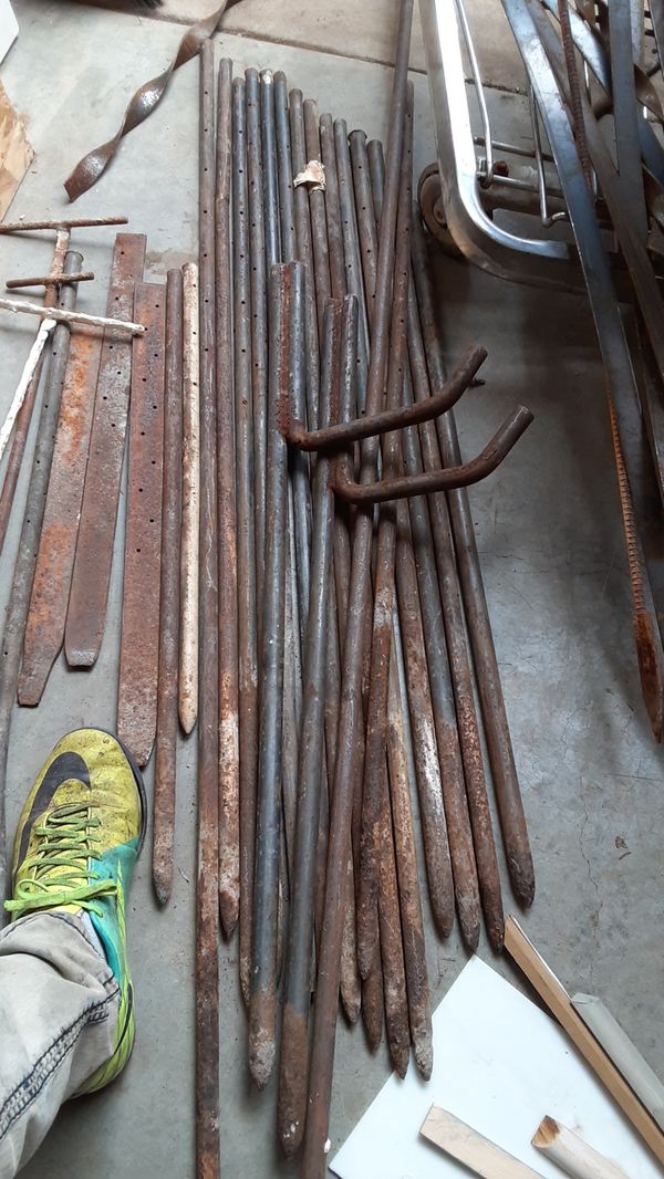 track spikes on concrete
