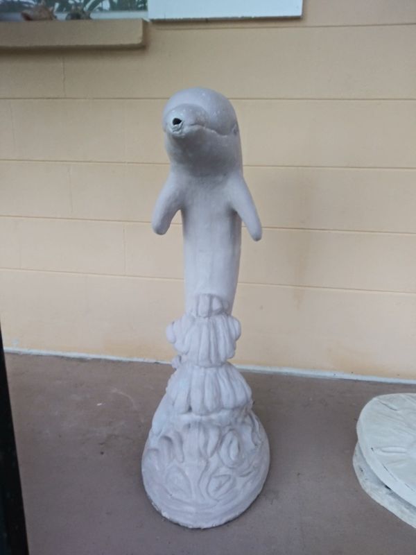 Two heavy solid concrete dolphin fountains for Sale in Melbourne, FL ...