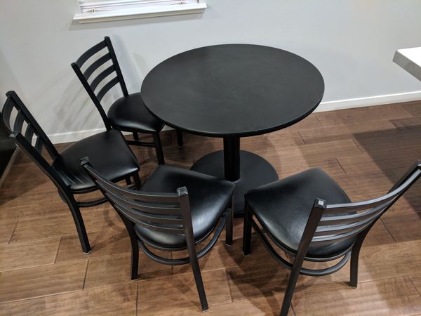 Round Dining Table With 4 Chairs For Sale In Newark Ca Offerup