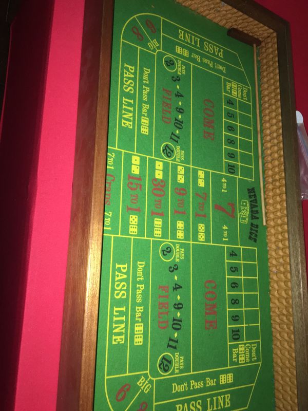 Las Vegas casino night craps table 3 feet x 18” wide for Sale in Chula