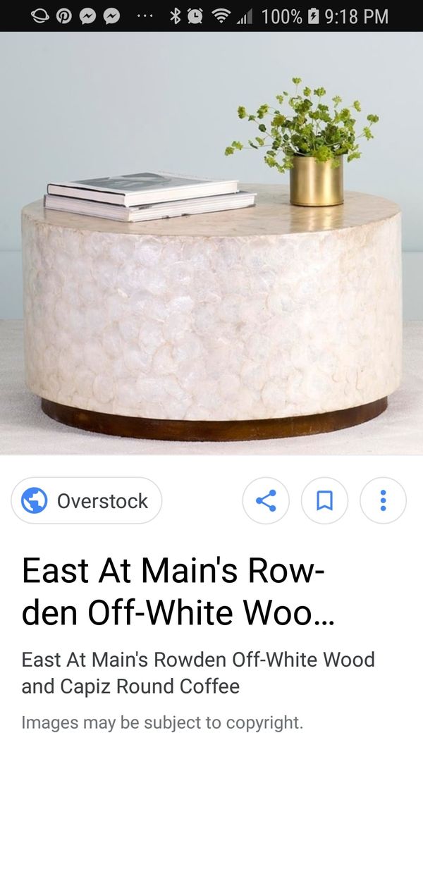 East At Main S Rowden Capiz Coffee Table For In Westerville Oh 125sold