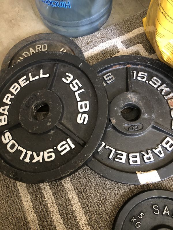 35 Lbs 25 Lbs 11lbs Olympic Plates Weights For Sale In Mount Prospect 