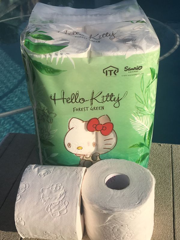 Hello Kitty Toilet Paper Tissues 2 New Rolls for Sale in Los Angeles