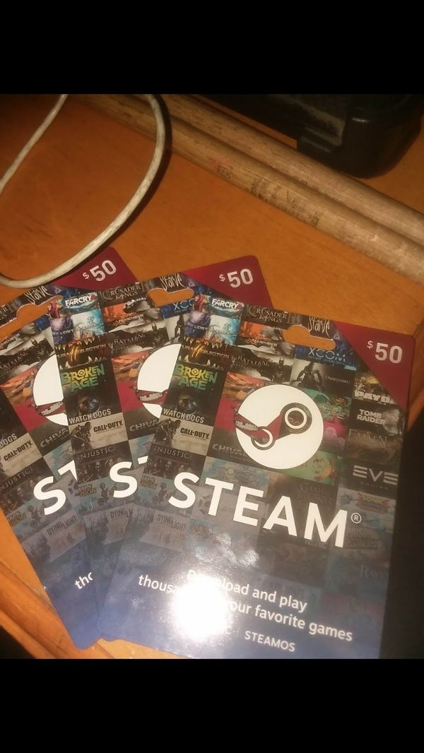 Steam cards (150) for Sale in Los Angeles, CA OfferUp
