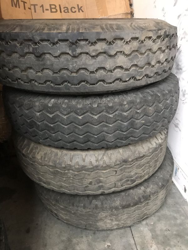 1x used mobile home tire 814.5 with install 35. No bargain price firm