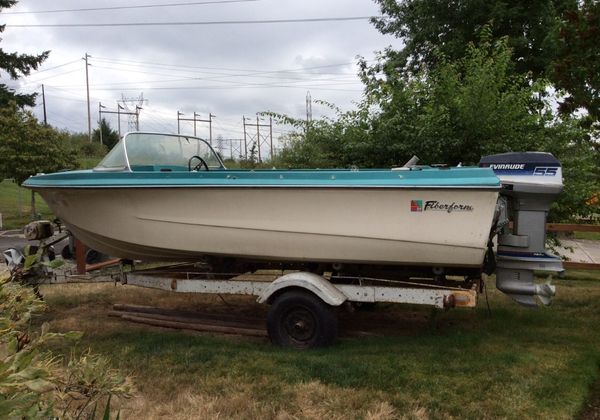 1972 Fiberform 16’ Runabout, Evinrude Outboard Motor & Trailer. for ...