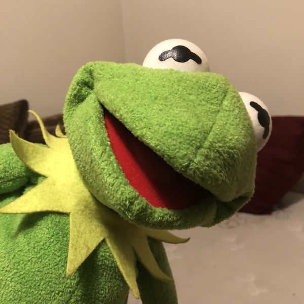 homemade kermit puppet