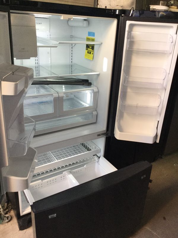 Brand new from scratch and dent french door bottom freezer refrigerator and gas range double